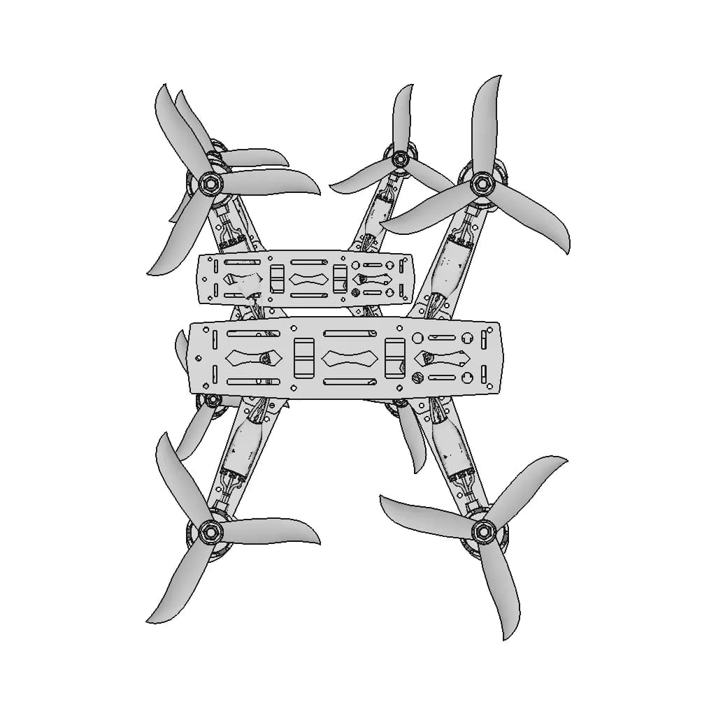 Qav 250 - Downloadable CAD Representation_270_0_degree_snapshot