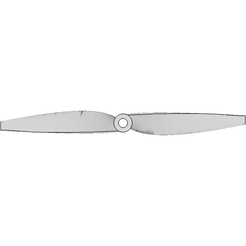Propeller (L=6.25", P=45) - Downloadable CAD Representation_0_0_degree_snapshot