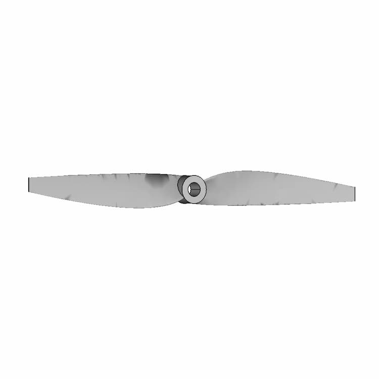 Propeller (L=6.25", P=45) - Downloadable CAD Representation