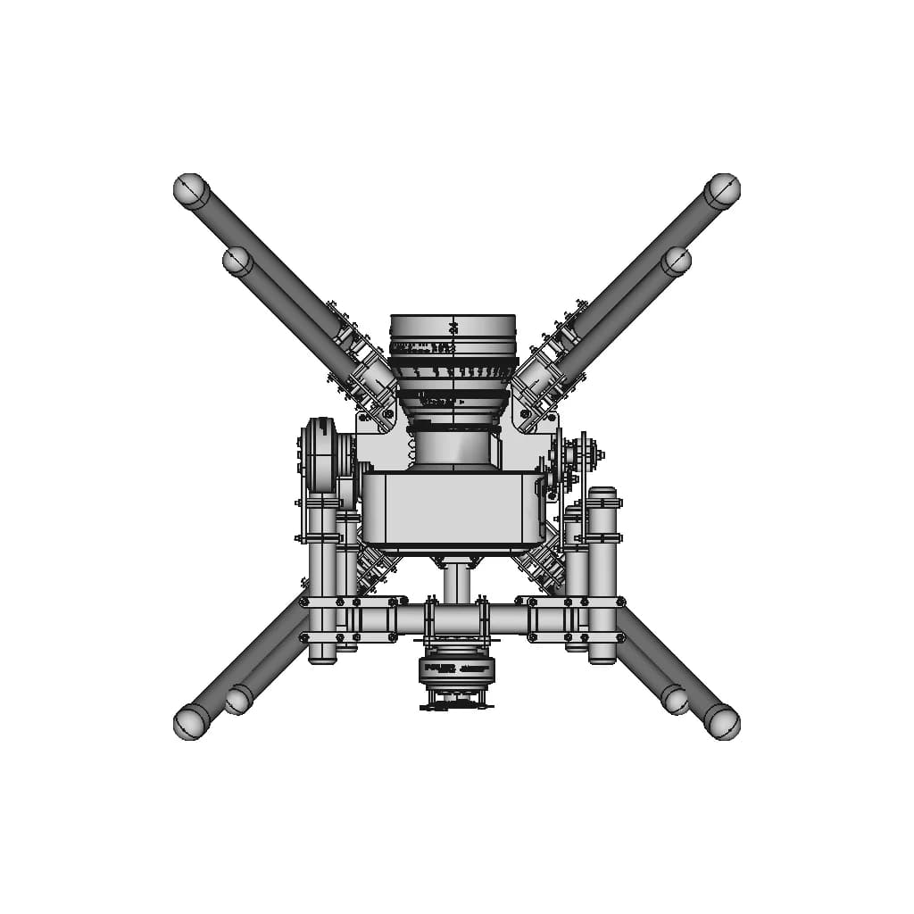 Z8 Drone Octocopter Uav - Downloadable CAD Representation_90_0_degree_snapshot