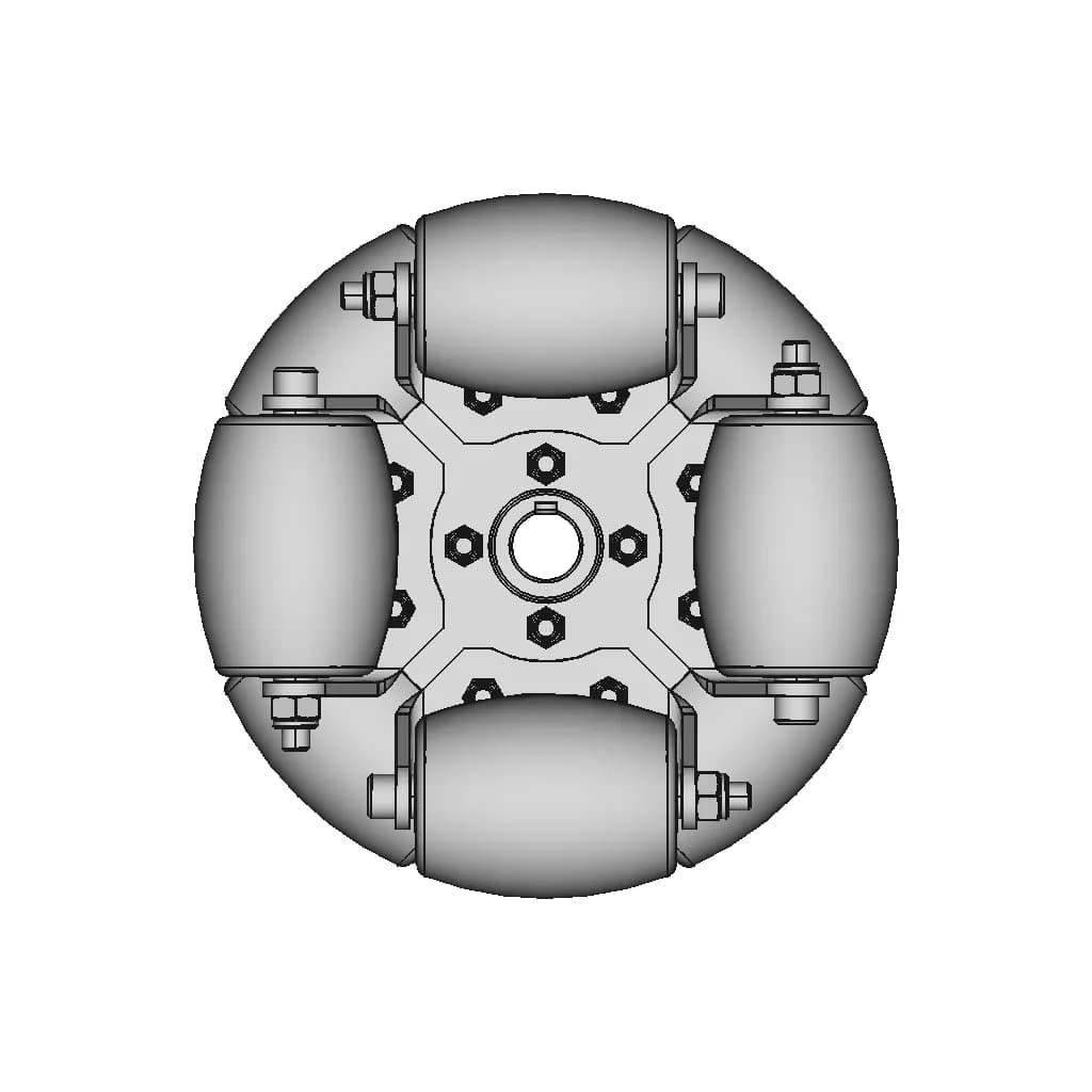 Omni Wheel 250Mm - Standard Mechanical Component_90_0_degree_snapshot