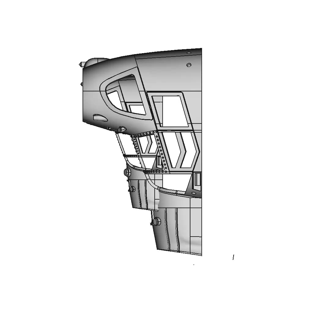 3D Printed Chinook Mh - 47 Spec - Ops | High-Quality CAD Model_270_0_degree_snapshot