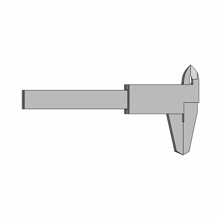 Measured Calıper - Downloadable CAD Representation