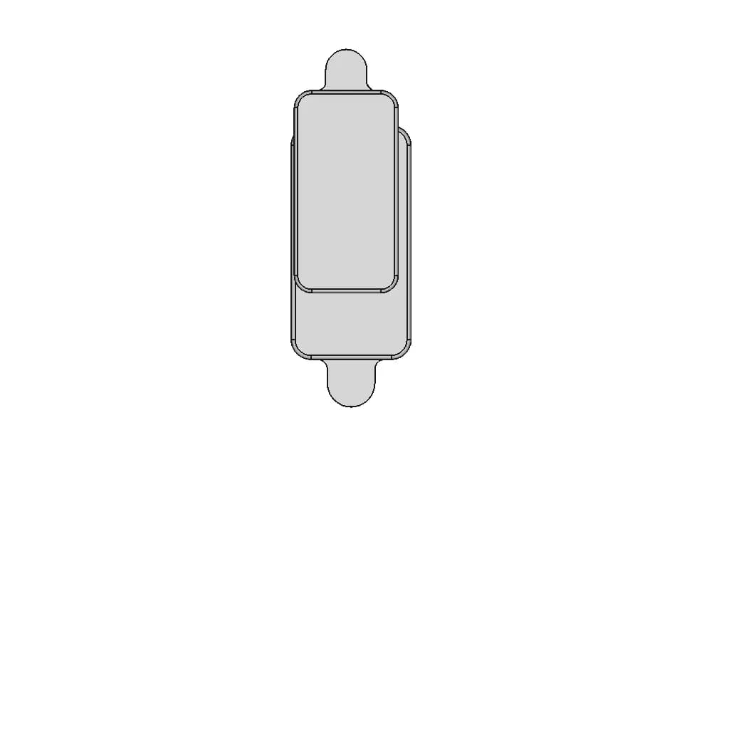 Rectangular Shape Press Fit Leakage Proof Bioreactor 3D Printable, Reusable, Modular With Gas Exchange | 3D Engineering Design File_90_0_degree_snapshot