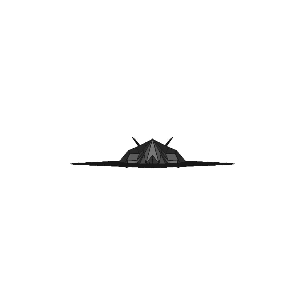Lockheed Martin F-117 Nighthawk | High-Quality CAD Model_90_0_degree_snapshot