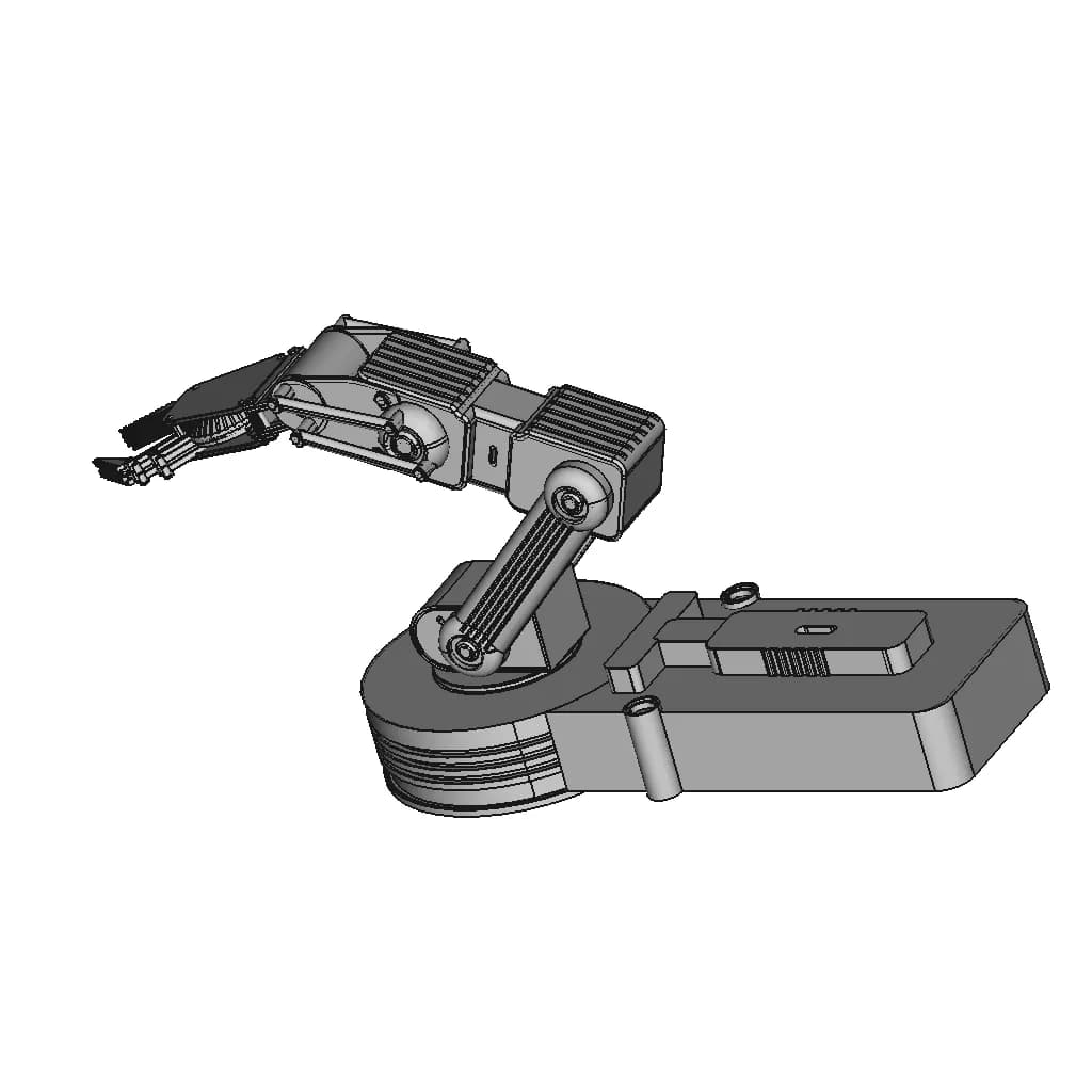 Robotic Arm_Royelsrohit - Downloadable CAD Representation_60_30_degree_snapshot