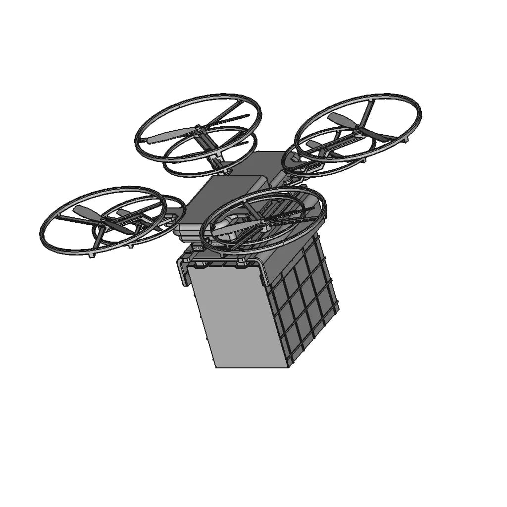 Drone | 3D Engineering Design File_60_30_degree_snapshot