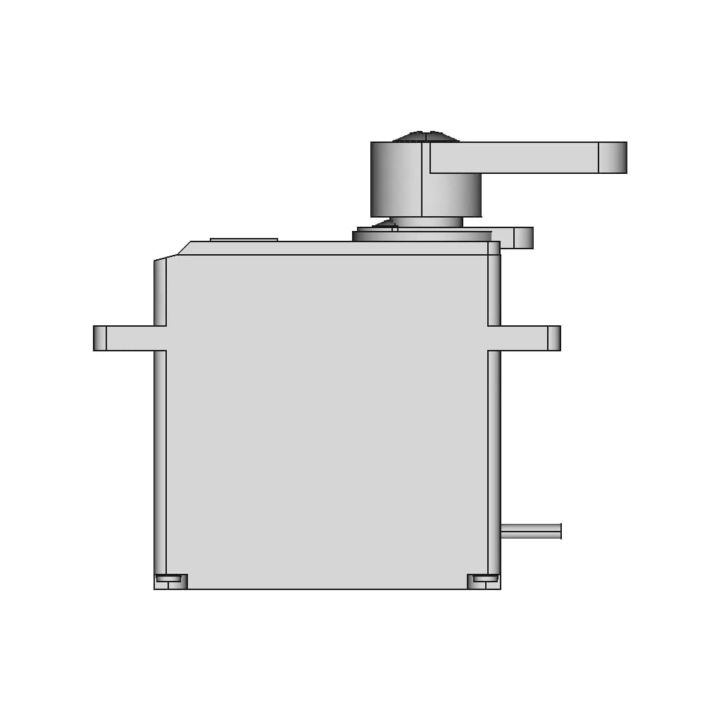 Servo Md31231 With Small Arm - Downloadable CAD Representation_0_90_degree_snapshot
