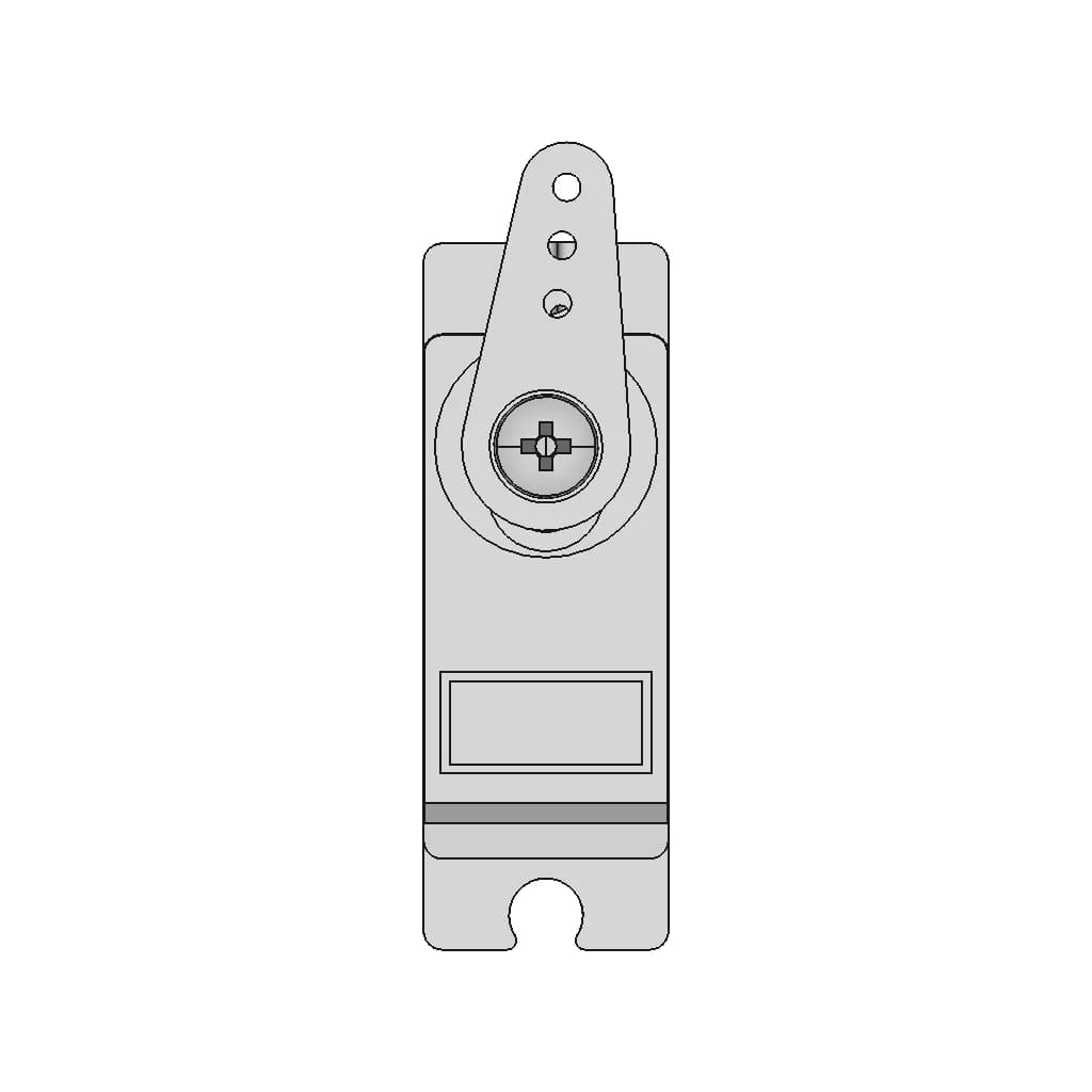 Servo Md31231 With Small Arm - Downloadable CAD Representation_270_0_degree_snapshot