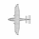 Tecnam P2006 - Downloadable CAD Representation_0_0_degree_snapshot