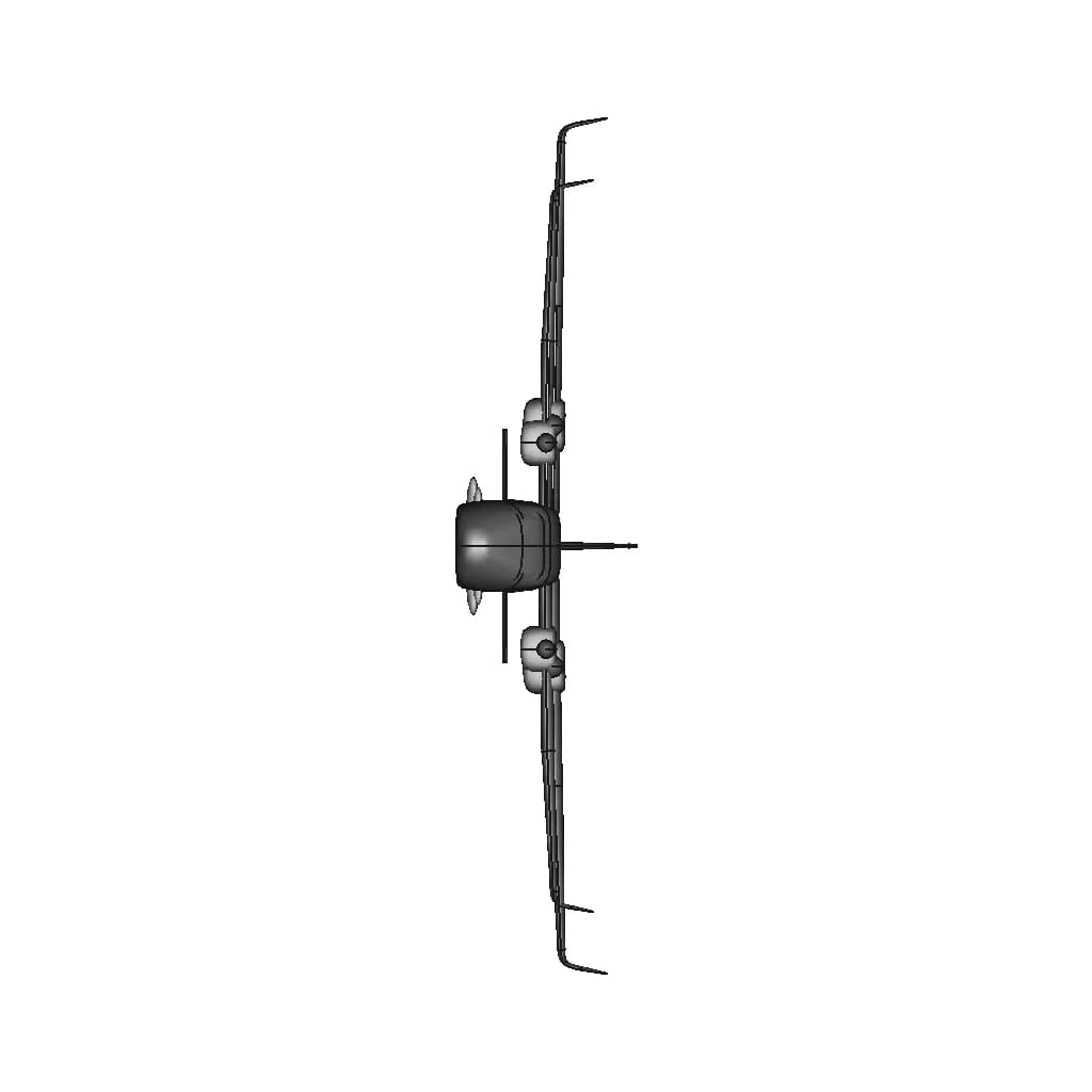 Tecnam P2006 - Downloadable CAD Representation_0_270_degree_snapshot