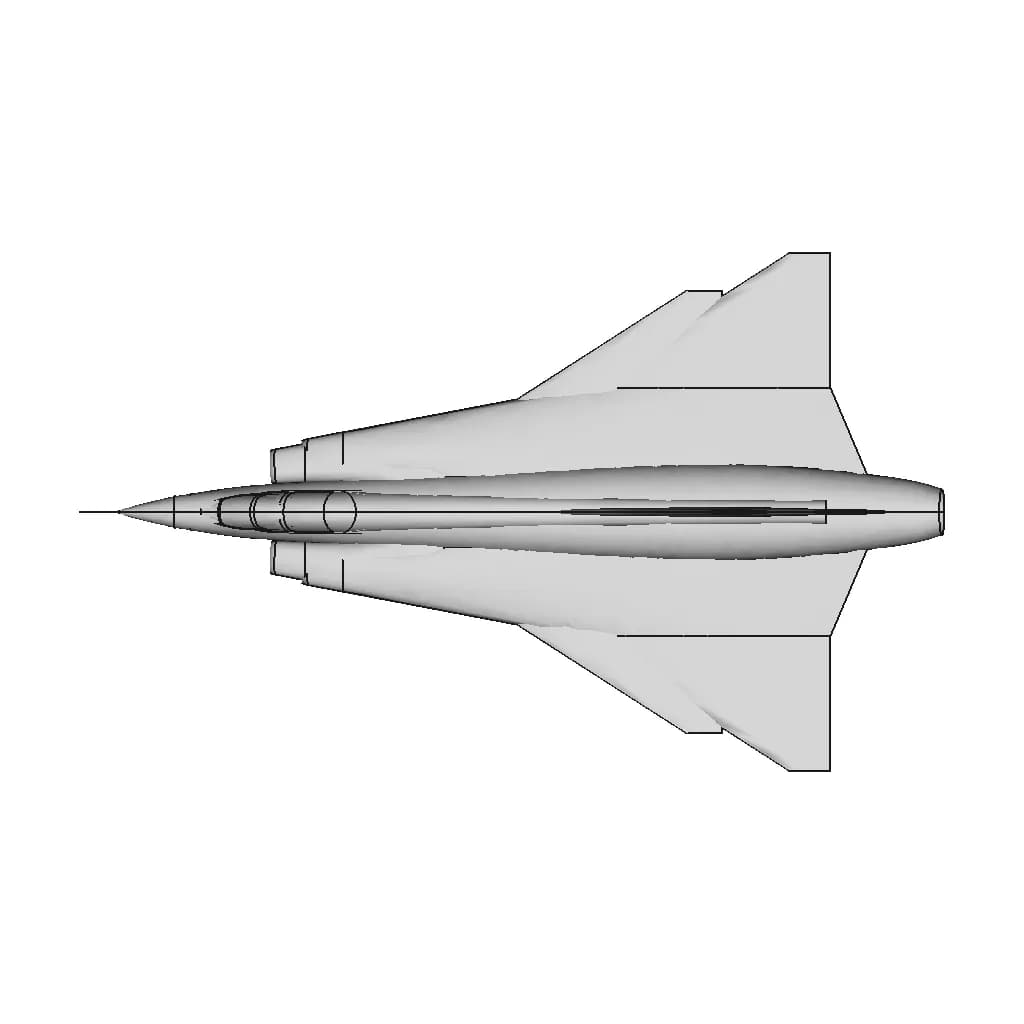 Saab J-35 Draken Wip Surfaces - Standard Mechanical Component_0_0_degree_snapshot