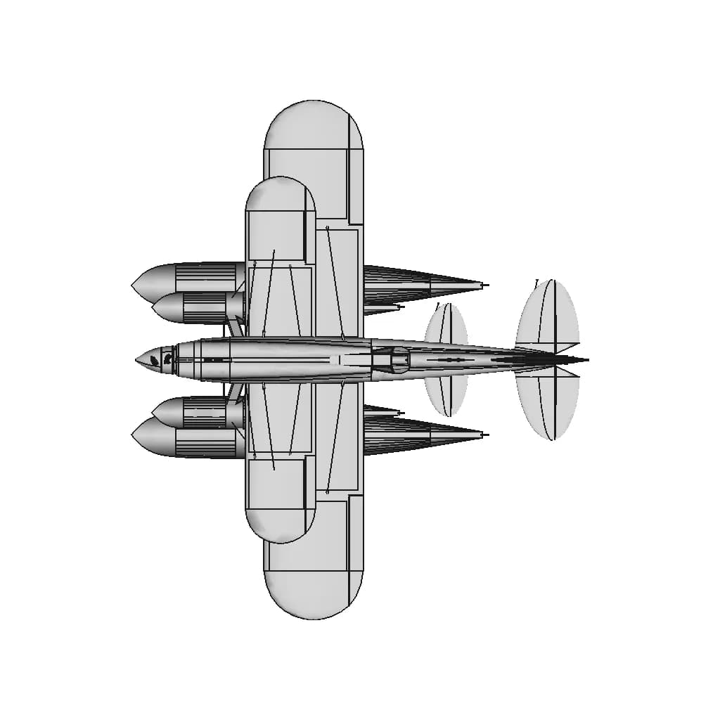 Electric Macchi Mc-72 | 3D Engineering Design File_0_0_degree_snapshot