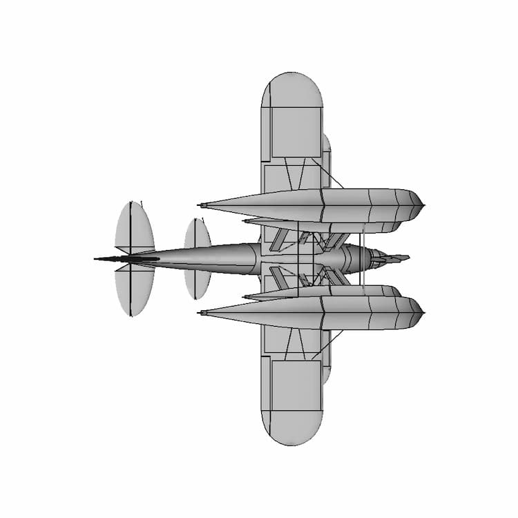 Electric Macchi Mc-72 | 3D Engineering Design File