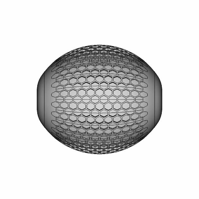 Honeycomb Fade Pattern - Downloadable CAD Representation
