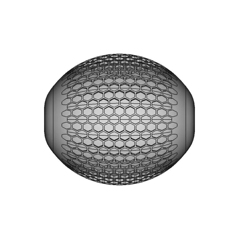 Honeycomb Fade Pattern - Downloadable CAD Representation
