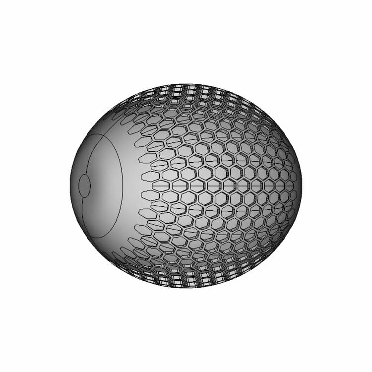 Honeycomb Fade Pattern - Downloadable CAD Representation