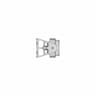 Diamond 42 Airplane Landing Light Holder - Standard Mechanical Component_0_270_degree_snapshot