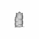 Efficient Hemispherical Bioreactor 3D Printable, Reusable, Modular, Optimized For Uniform Culture Growth And Gas Exchange For Nasa Challenge "3D Printable Bioreactor For Deep Space Food Production" | High-Quality CAD Model_0_270_degree_snapshot