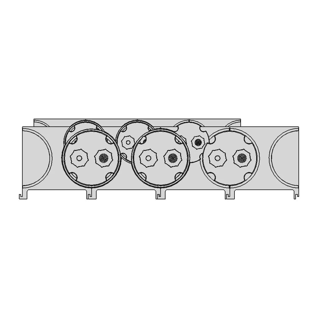Efficient Hemispherical Bioreactor 3D Printable, Reusable, Modular, Optimized For Uniform Culture Growth And Gas Exchange For Nasa Challenge "3D Printable Bioreactor For Deep Space Food Production" | High-Quality CAD Model_270_0_degree_snapshot