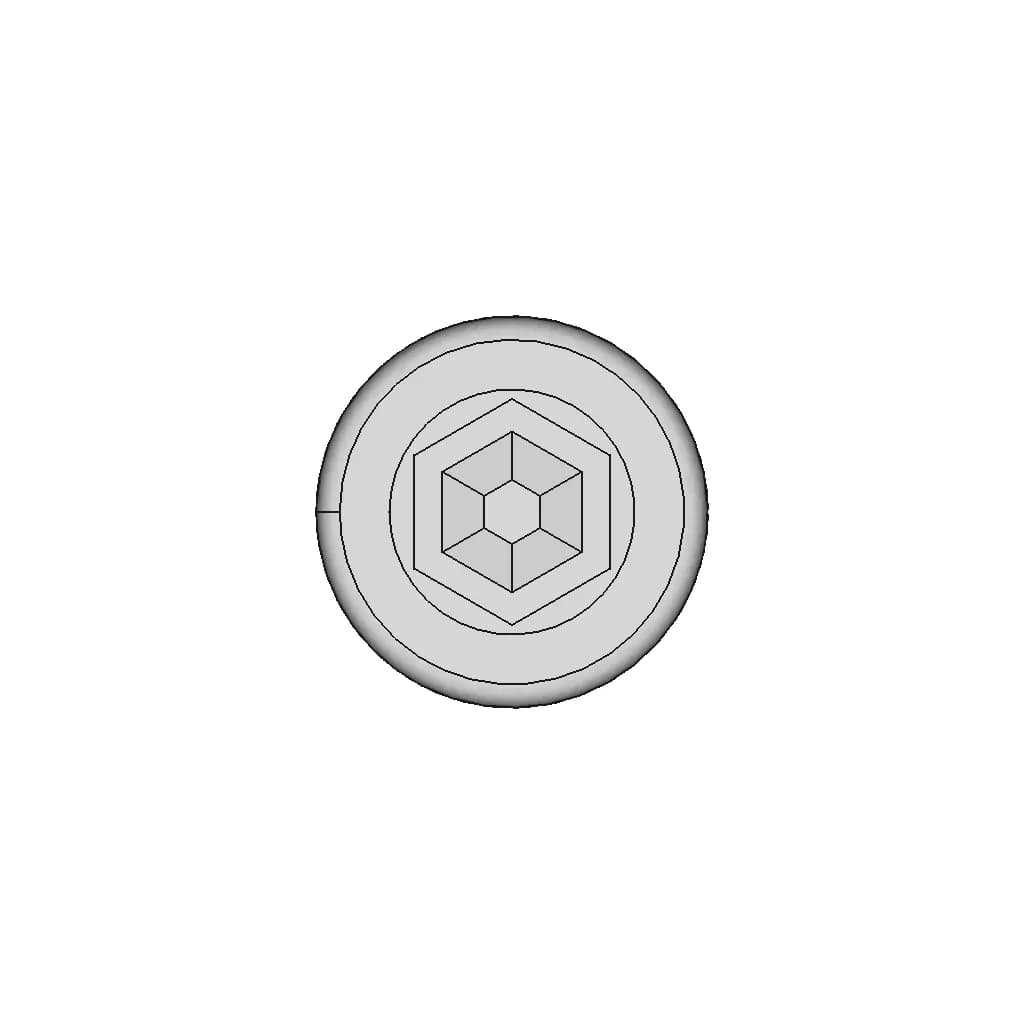 M3 X 6 To 15Mm Hex Socket Cap Screw - Downloadable CAD Representation_0_0_degree_snapshot
