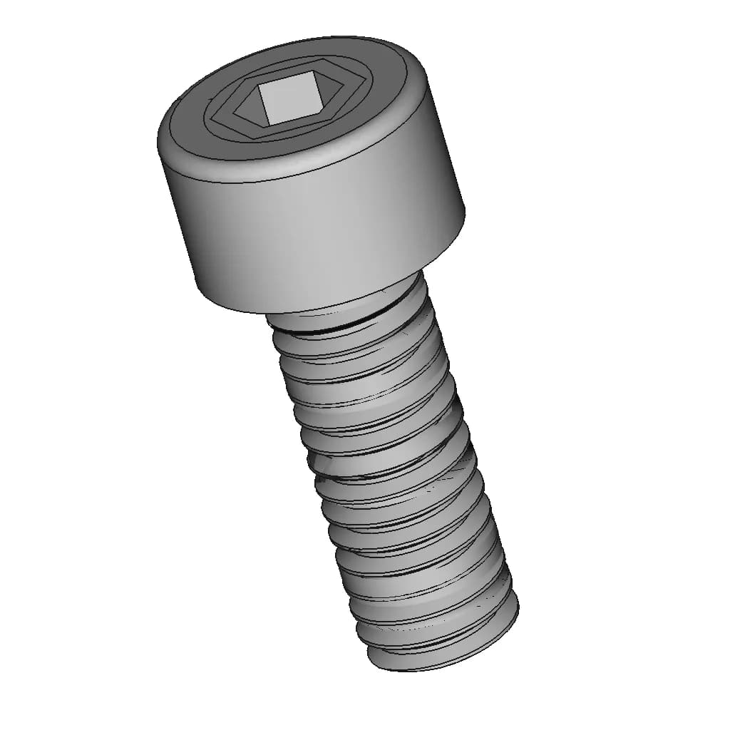 M3 X 6 To 15Mm Hex Socket Cap Screw - Downloadable CAD Representation_60_30_degree_snapshot