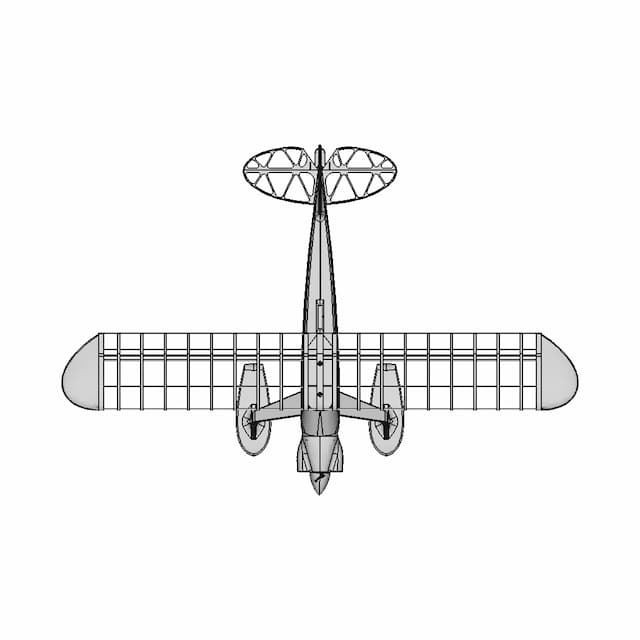 Carbon Cub "Snowy", Rc 3D Printed Model Airplane, Diy Project | 3D Engineering Design File