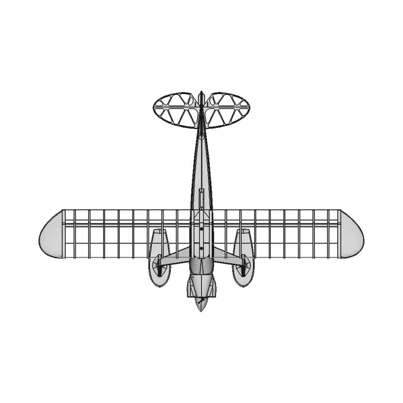 Carbon Cub "Snowy", Rc 3D Printed Model Airplane, Diy Project | 3D Engineering Design File