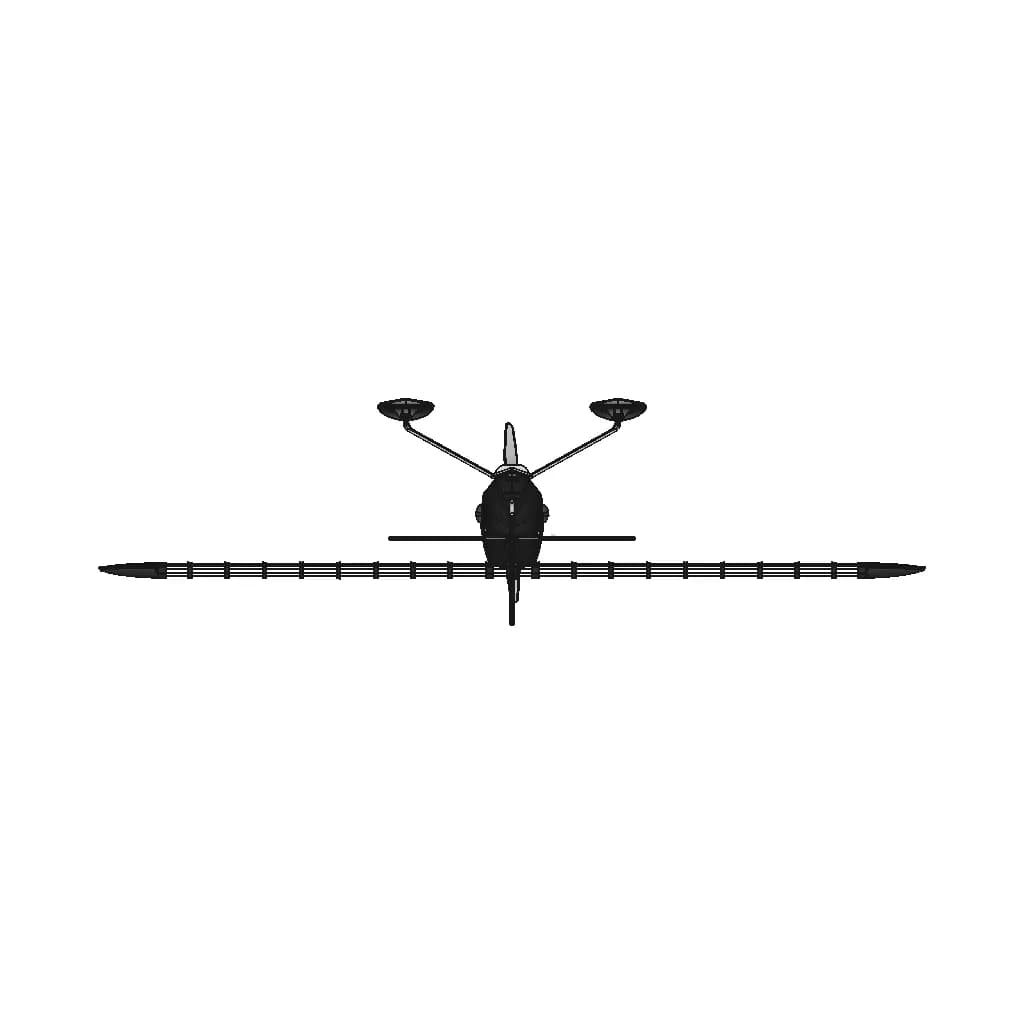 Carbon Cub "Snowy", Rc 3D Printed Model Airplane, Diy Project | 3D Engineering Design File_270_0_degree_snapshot