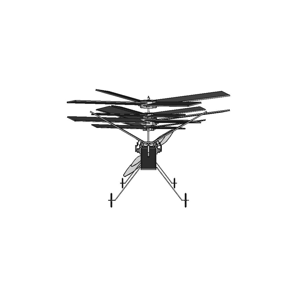 Gyrocopter Mit Doppelrotor - Standard Mechanical Component_0_0_degree_snapshot