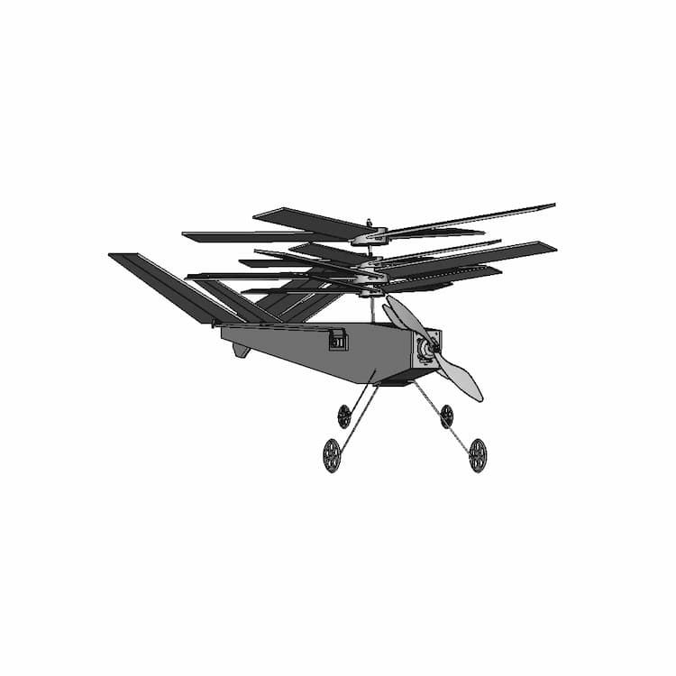 Gyrocopter Mit Doppelrotor - Standard Mechanical Component
