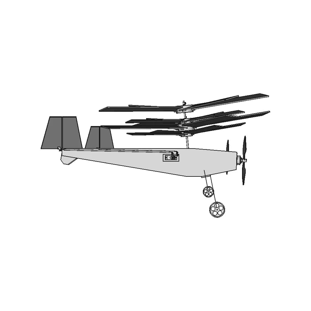 Gyrocopter Mit Doppelrotor - Standard Mechanical Component_0_90_degree_snapshot