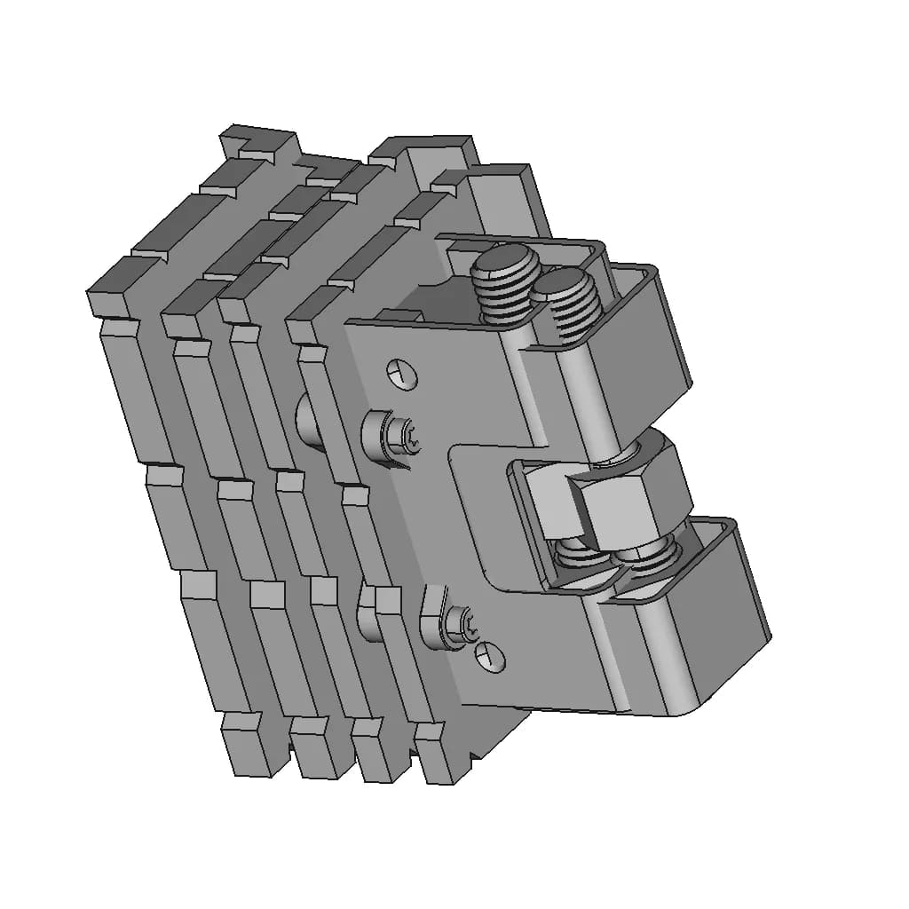 Rc - Retaining Clamp And - Egk Reversible - Downloadable CAD Representation_60_30_degree_snapshot