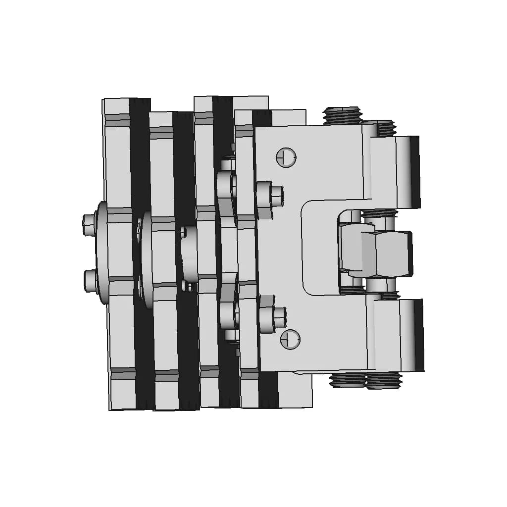 Rc - Retaining Clamp And - Egk Reversible - Downloadable CAD Representation_90_0_degree_snapshot