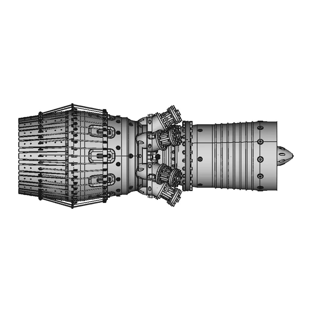 Jet Engine Assembly - Standard Mechanical Component_0_0_degree_snapshot