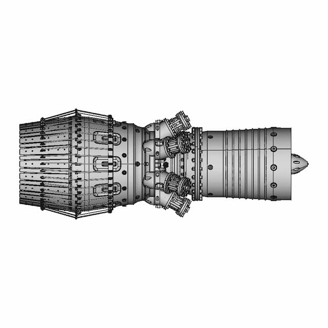 Jet Engine Assembly - Standard Mechanical Component