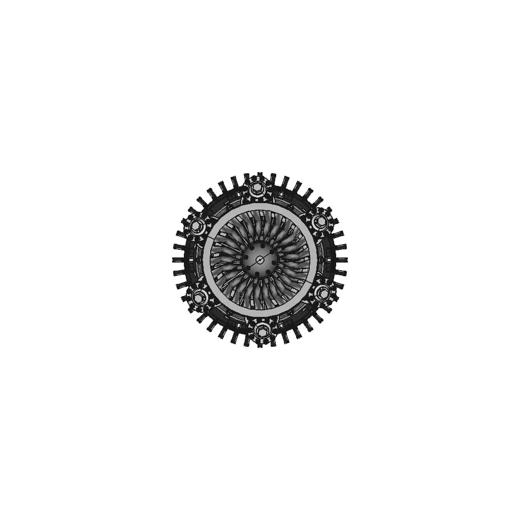 Jet Engine Assembly - Standard Mechanical Component_0_90_degree_snapshot