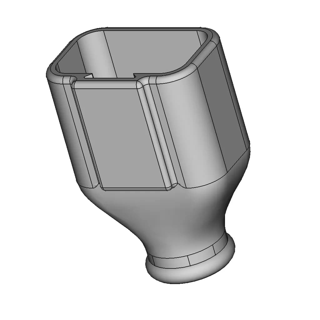 Deutsch Connector Flexible Boots / Backshells - Downloadable CAD Representation_60_30_degree_snapshot