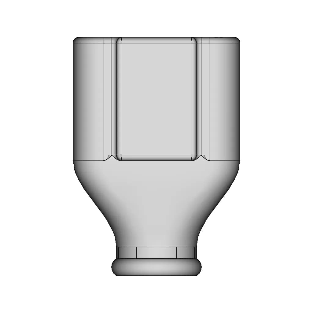Deutsch Connector Flexible Boots / Backshells - Downloadable CAD Representation_90_0_degree_snapshot