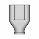 Deutsch Connector Flexible Boots / Backshells - Downloadable CAD Representation_90_0_degree_snapshot