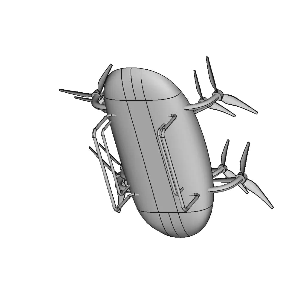 Drone - Downloadable CAD Representation_60_30_degree_snapshot