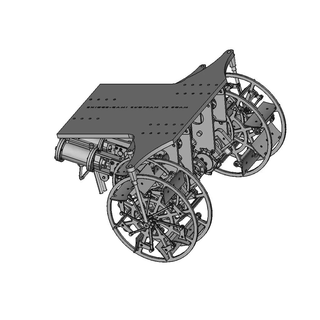 A 2X1 Cylinder Steam Engine With Reverser For A Paddle Steamer - Standard Mechanical Component_60_30_degree_snapshot