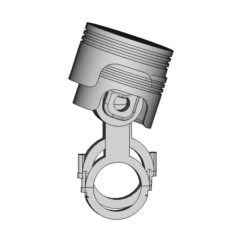 Analysis Of A Piston | 3D Engineering Design File_0_0_degree_snapshot
