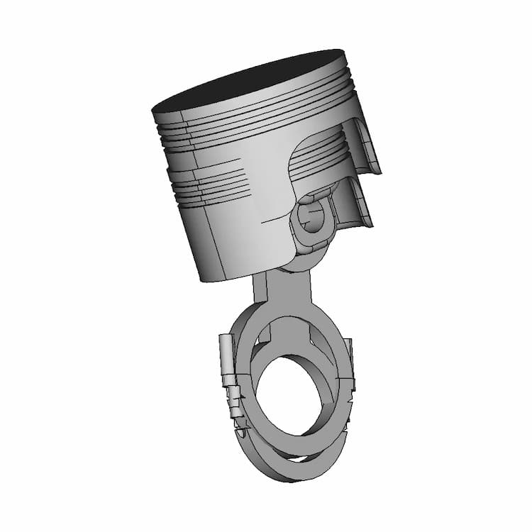 Analysis Of A Piston | 3D Engineering Design File