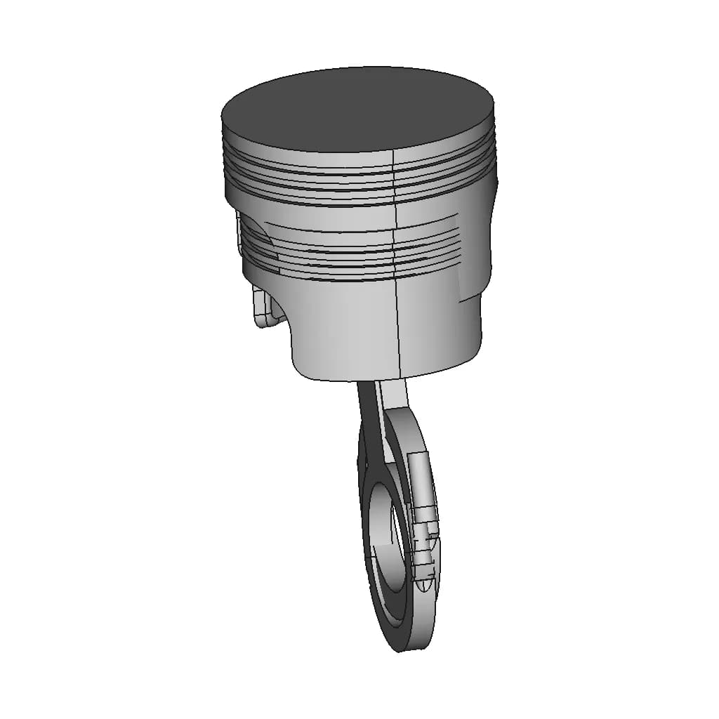 Analysis Of A Piston | 3D Engineering Design File_0_90_degree_snapshot