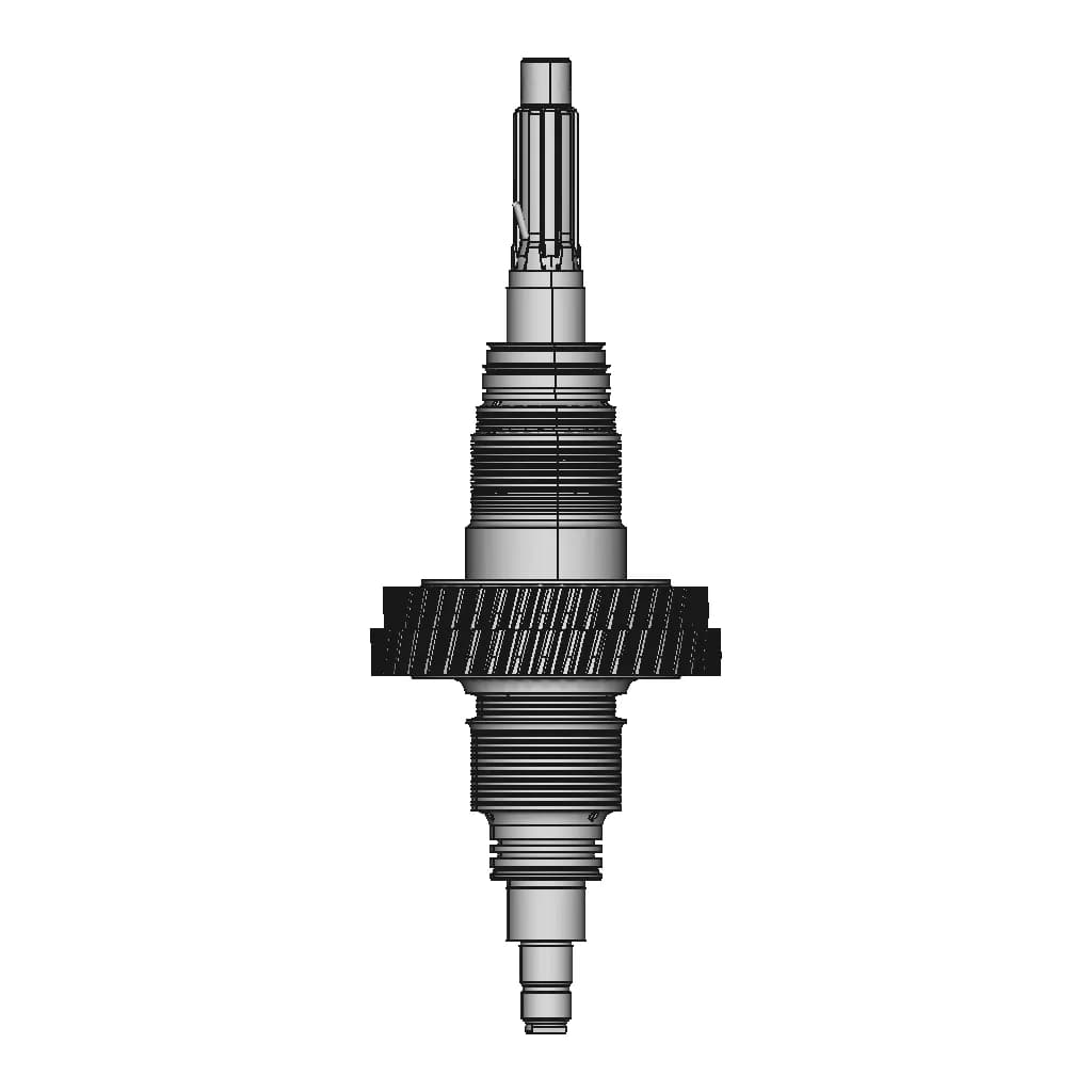 Shaft Assembly For Gas Turbine | High-Quality CAD Model_90_0_degree_snapshot
