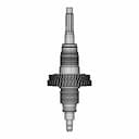 Shaft Assembly For Gas Turbine | High-Quality CAD Model_90_0_degree_snapshot