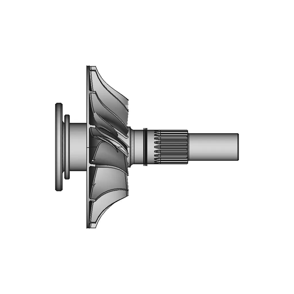 Centrifugal Compressor Impeller - Standard Mechanical Component_0_270_degree_snapshot