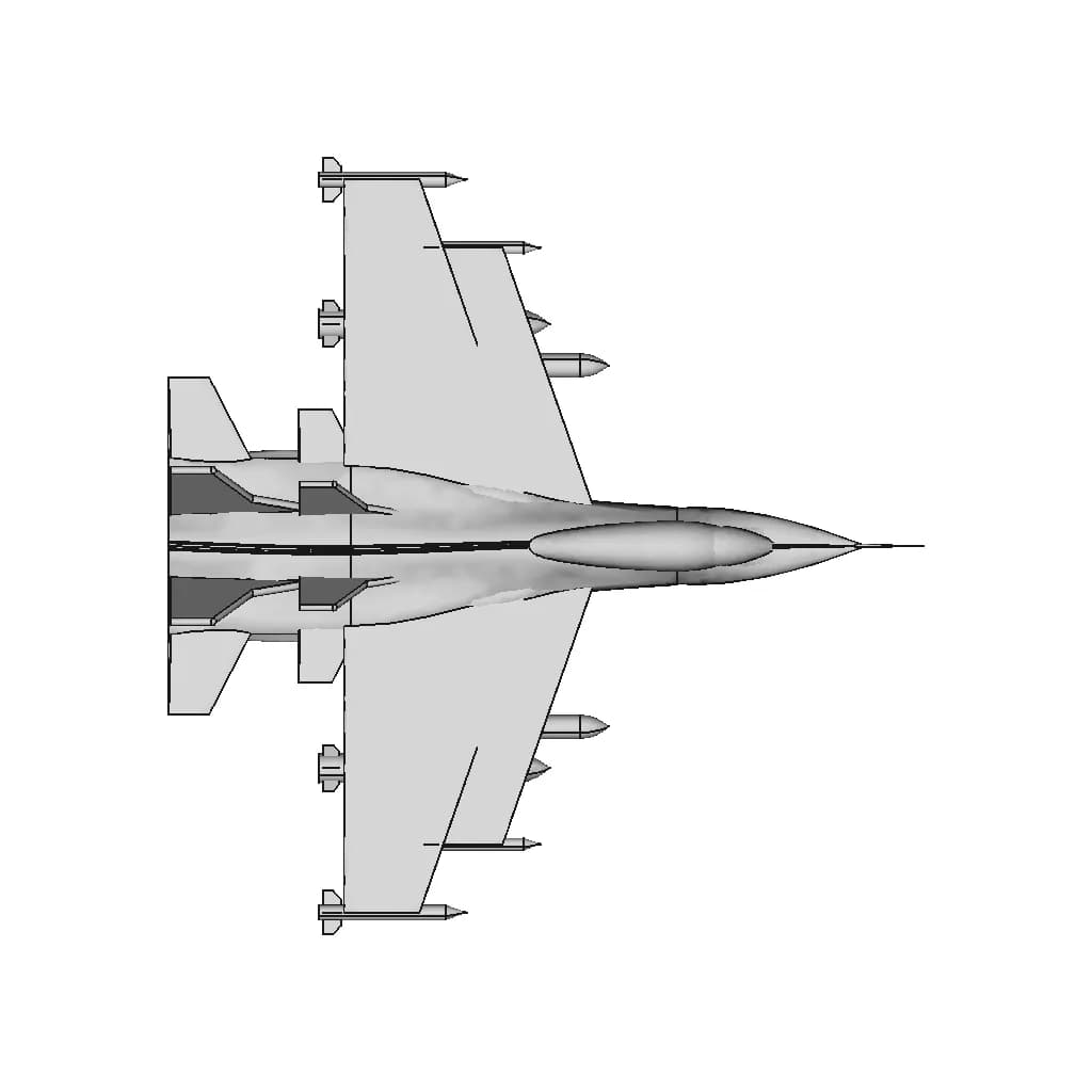 F-16 Desi̇gn | 3D Engineering Design File_0_0_degree_snapshot