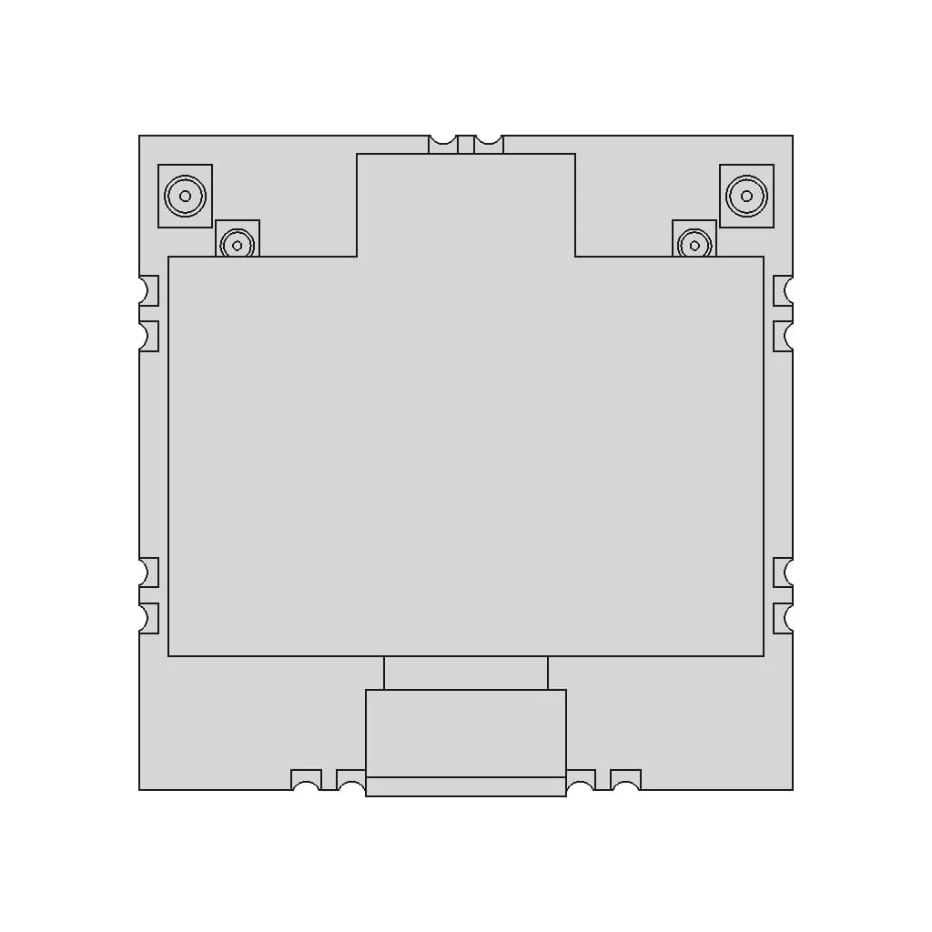 Bl-M8812Eu2 Wi-Fi Module | High-Quality CAD Model_270_0_degree_snapshot